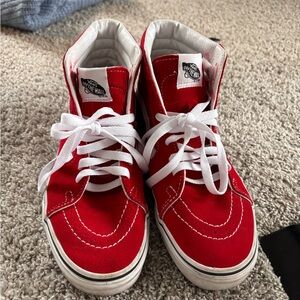 Vans Red High-Top Sneakers